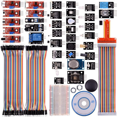 Kuman K47 38 modules Sensor Kit for Raspberry Pi RPi 3 2 Model B B+ A A+ , 44 components kits 