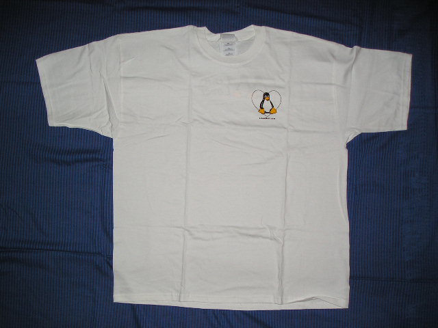 Linux Lover T-Shirt XL White Photo