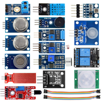 KOOKYE 16 in 1 Smart Home Sensor Modules Kit for Arduino Raspberry Pi DIY Professional  
