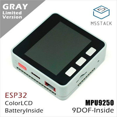 M5Stack ESP32 Mpu9250 9Axies Motion Sensor Core Development Kit Extensible IoT Development Board for Arduino (Gray)