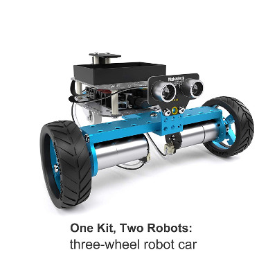 Makeblock mBot Starter, Kit Robot programmabile 2 in 1, Carro Armato del Robot e Automobile del Robot di Tre-Ruote Due Forme 