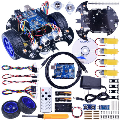 Quimat Arduino Project Smart Robot Car Kit with Two-wheel Drives 