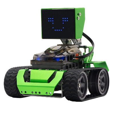 Kit di Costruzione Robot 6-in-1 Robotica per Bambini, Giocattolo Educativo Qoopers STEM, Codificazione Arduino e Programmazione Grafica, Blocchi Metallici Robobloq Fai-da-Te 
