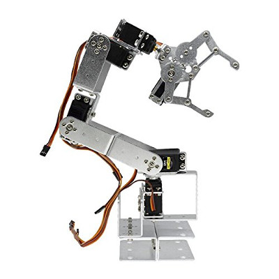 diymore ROT3U 6DOF Alluminio Robot Braccio Meccanico Kit Morsetto per Artigli con MG996R Servos per Arduino Uno MEGA2560