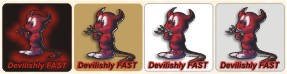 Devilishly Fast Badge Photo