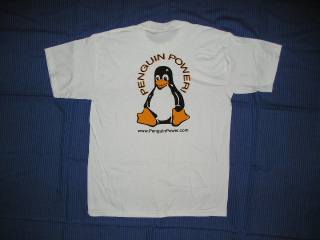 Linux Penguin Power T-Shirt Photo