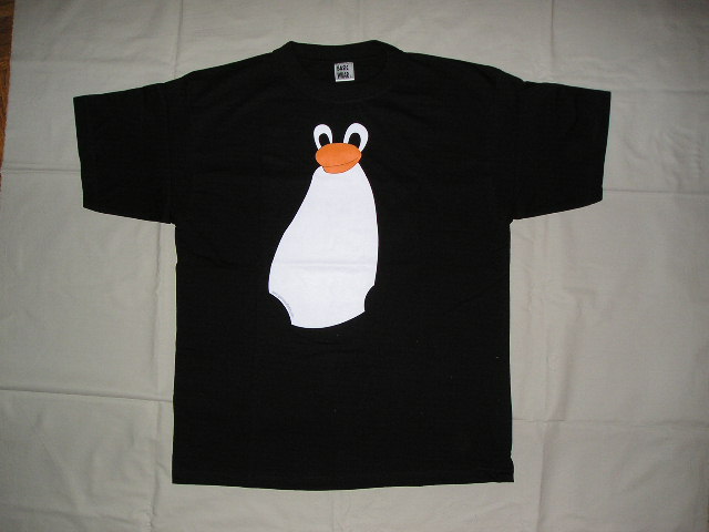 Linux T-shirt nera Photo
