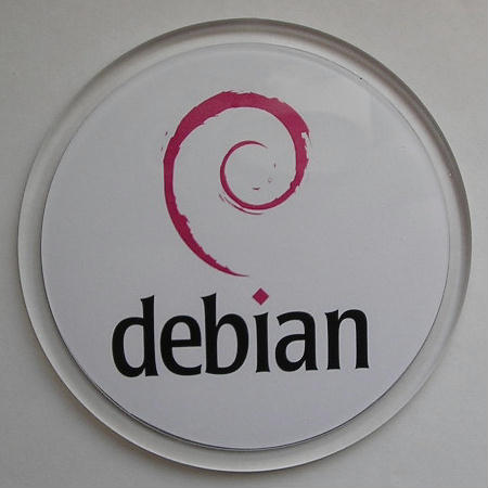 Sottobicchiere rotondo Debian