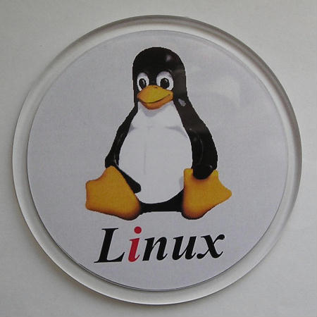 Sottobicchiere rotondo Linux Photo