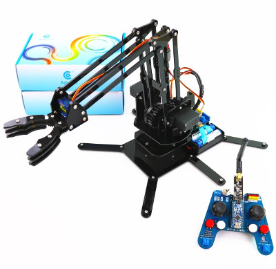 Adeept Robotic Arm kit Arduino Compatible Desktop Robot Arm Kit based on Arduino UNO R3 and Nano with NRF24L01 2.4G Wireless 