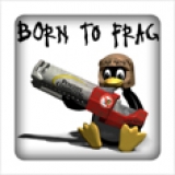 Badge Born To Frag Photo