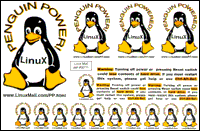 Adesivi Penguin Power Photo